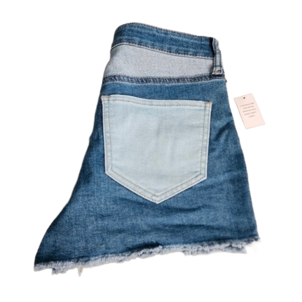 So womens jrs high rise shortie shorts jean denim sz 9 / 29 nwt - Picture 4 of 5